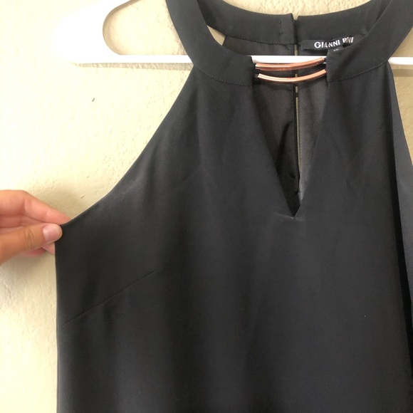 Gianni Bini Black Halter Swing Dress - Picture 5 of 10